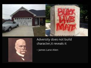 adversity reveals character