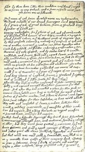 Bradford Transcription of the Mayflower Compact
