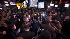 santorum media scrum