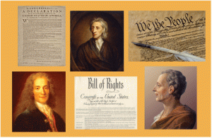 Enlightenment thinkers play a roll with the Founders