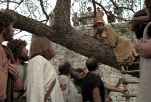 Zacchaeus - evil tax collector turned instrument of Jesus