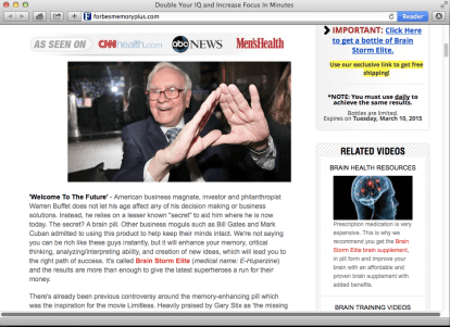 Warren Buffet? Really?