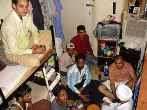 Slaves living on top of each other.