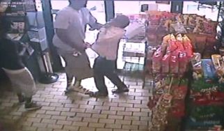 Strong-arm robbery, moments before Brown died